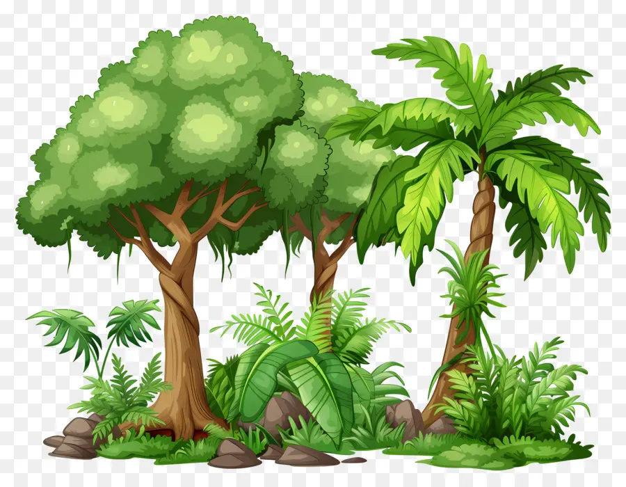 Grand Arbre，Arbres Verts PNG