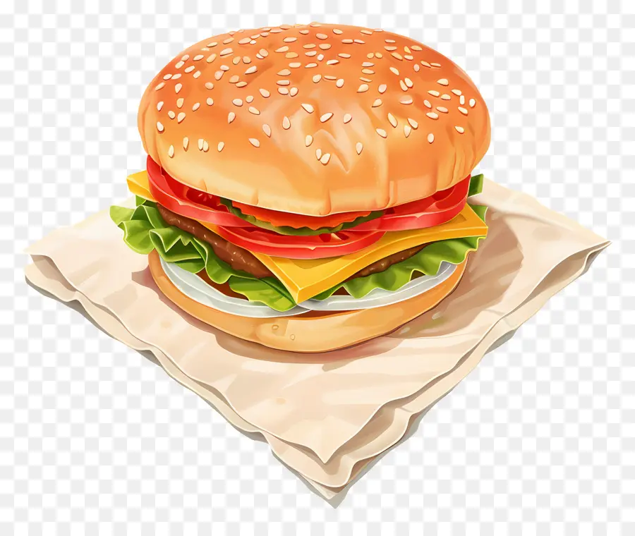 Burger Nature，Hamburger PNG