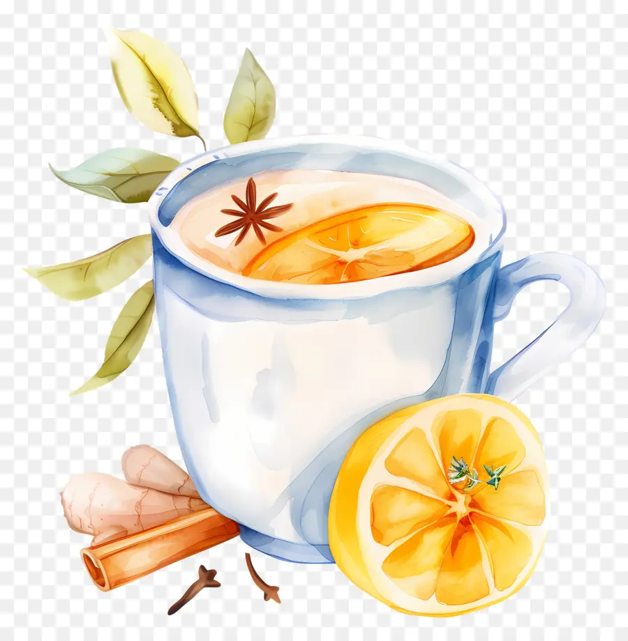 Vin Chaud De Noël，Thé Au Citron PNG