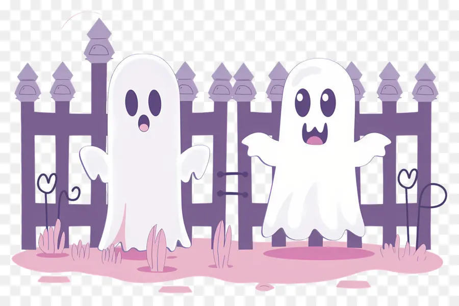 Clôture D'halloween，Spectres PNG