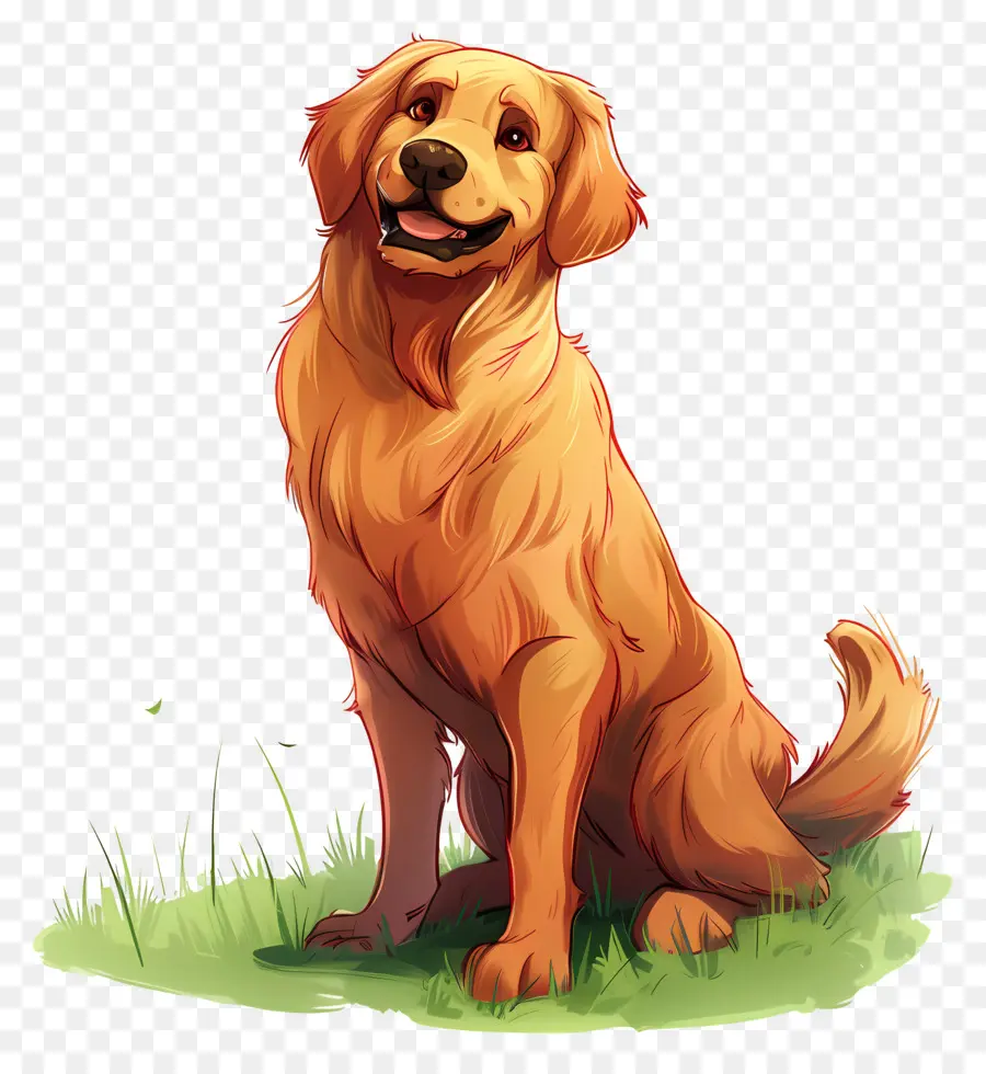 Chien Golden Retriever，Golden Retriever PNG