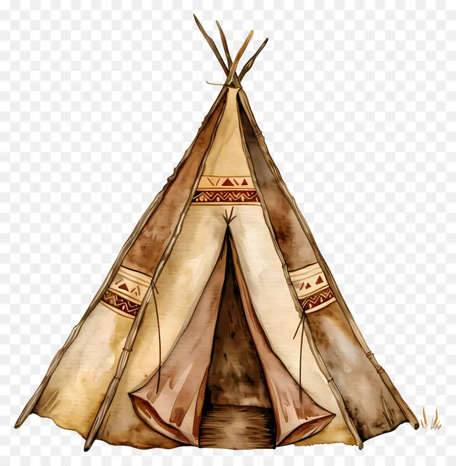 Wigwam Aquarelle，Tipi PNG