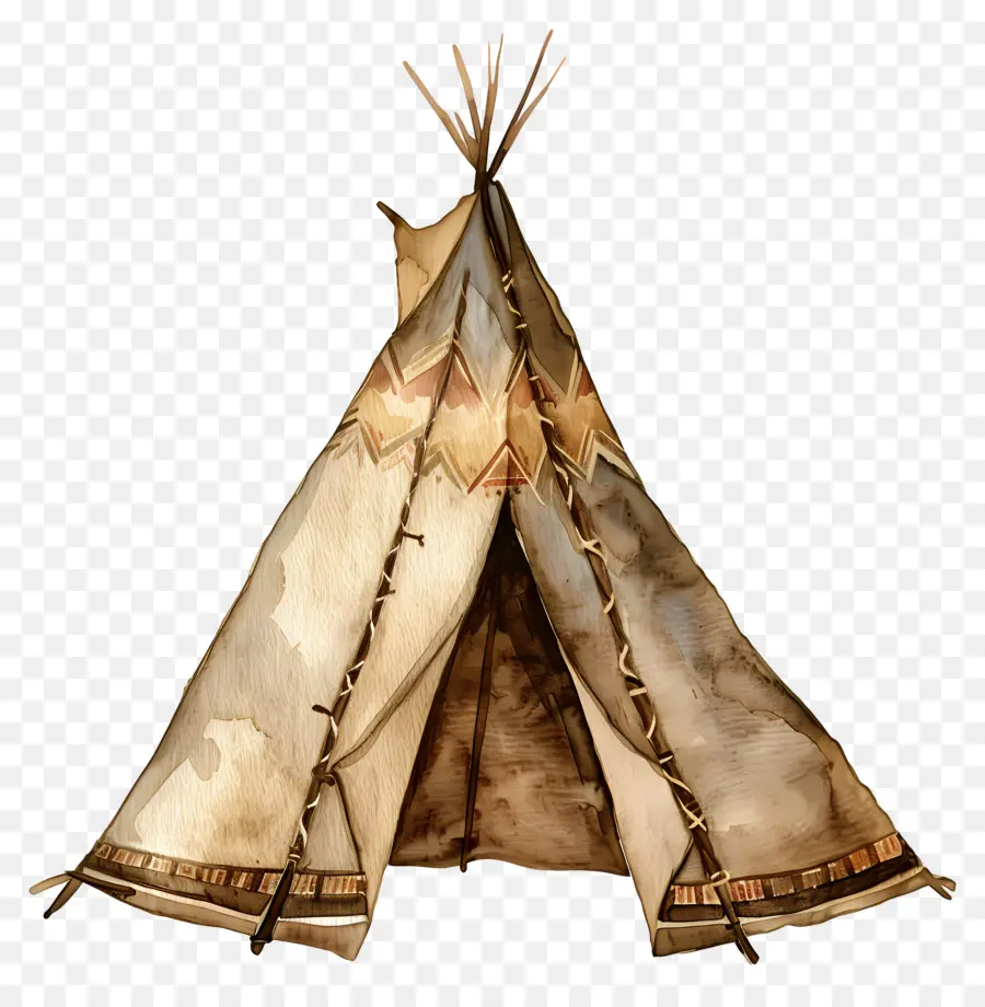 Wigwam Aquarelle，Tipi PNG