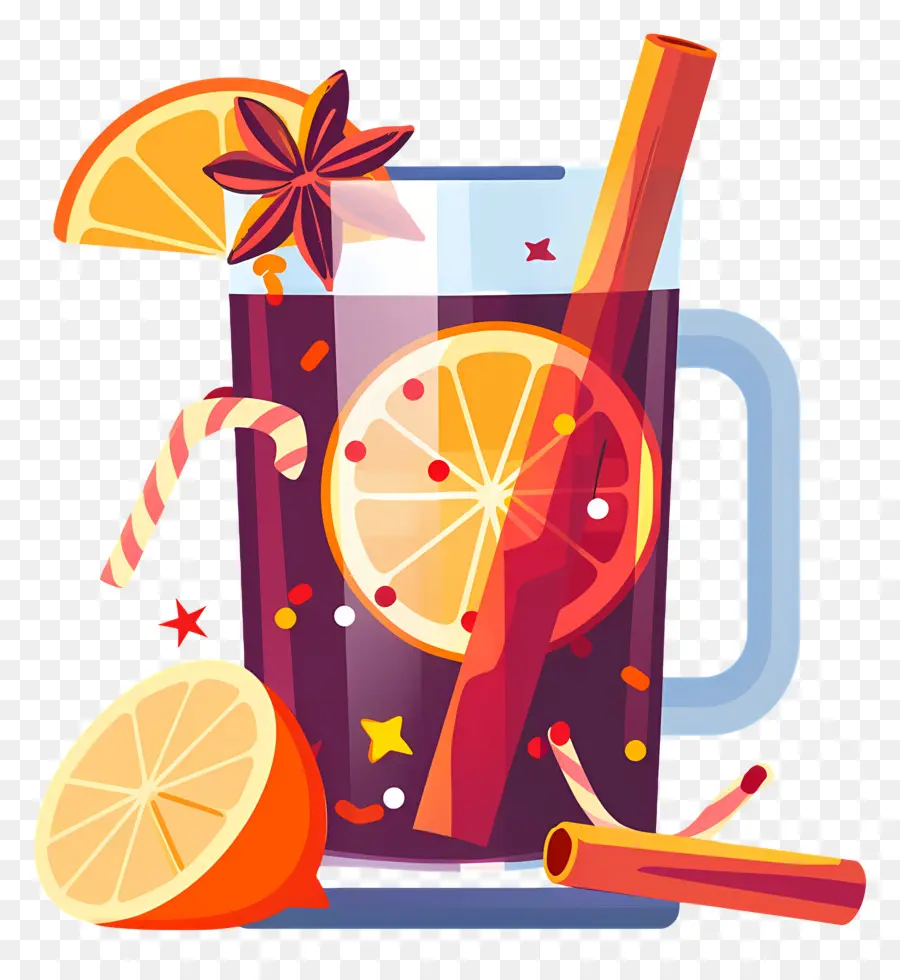 Vin Chaud De Noël，Vin Chaud Illustration PNG