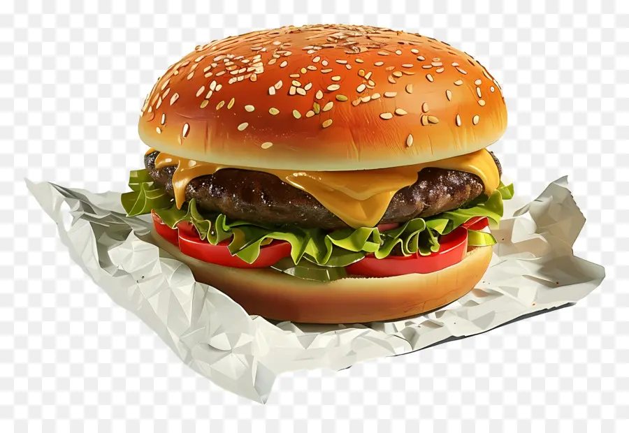 Burger Nature，Cheeseburger PNG