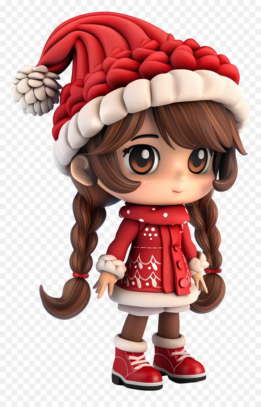 Fille Chibi，Fille De Noël PNG