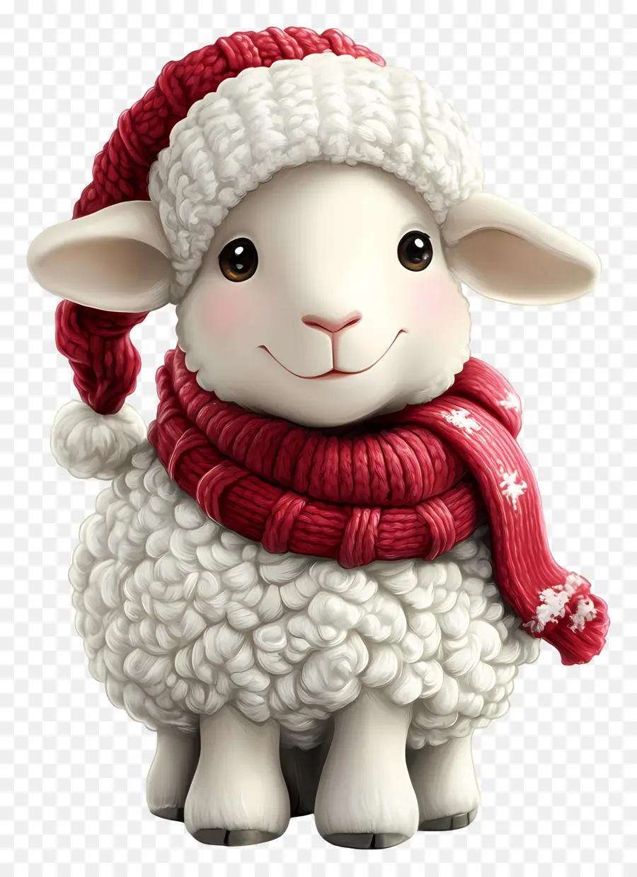 Mouton De Noël，Mouton Souriant PNG