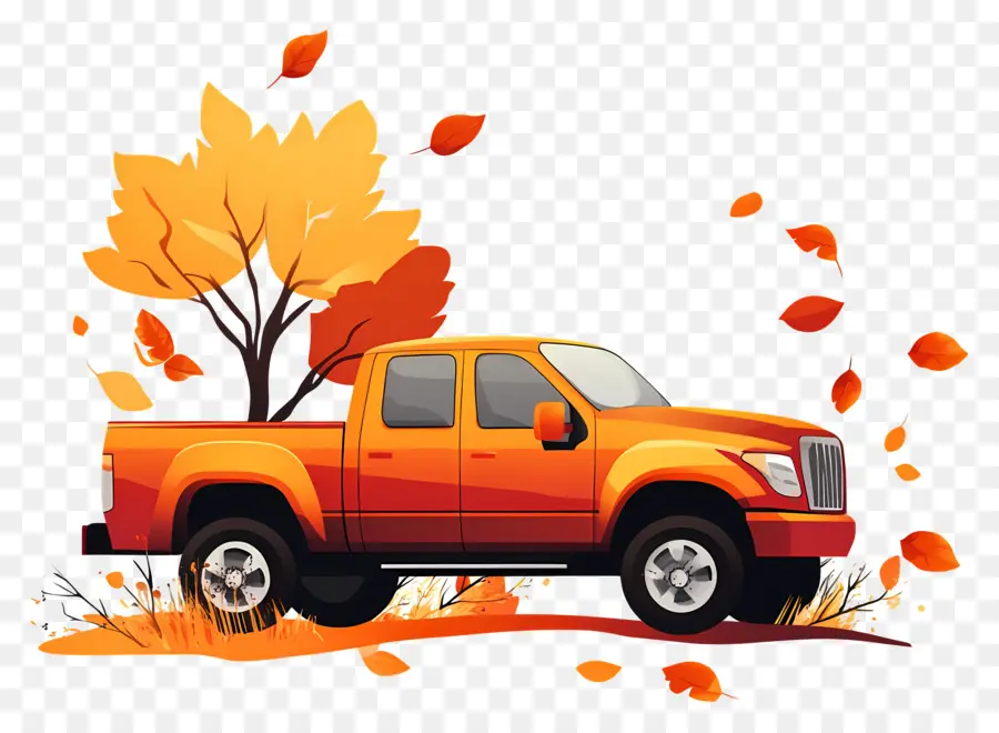 Camion D'automne，Camion PNG