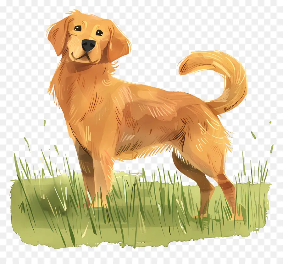 Chien Golden Retriever，Golden Retriever PNG