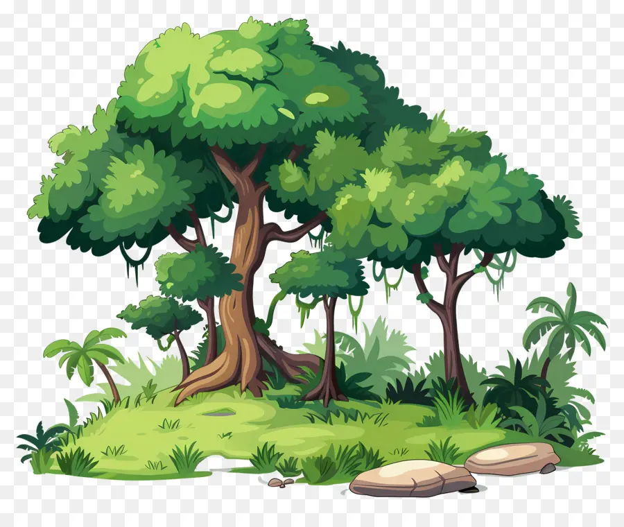 Grand Arbre，Arbres Verts PNG