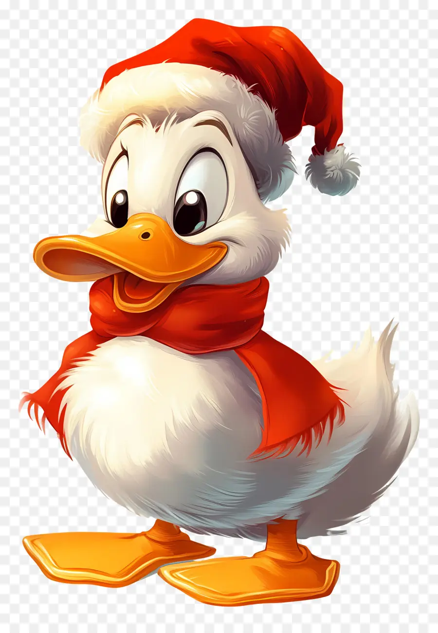 Canard De Noël，Canard Avec écharpe PNG