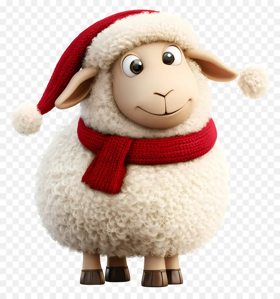 Mouton De Noël，Mouton Souriant PNG