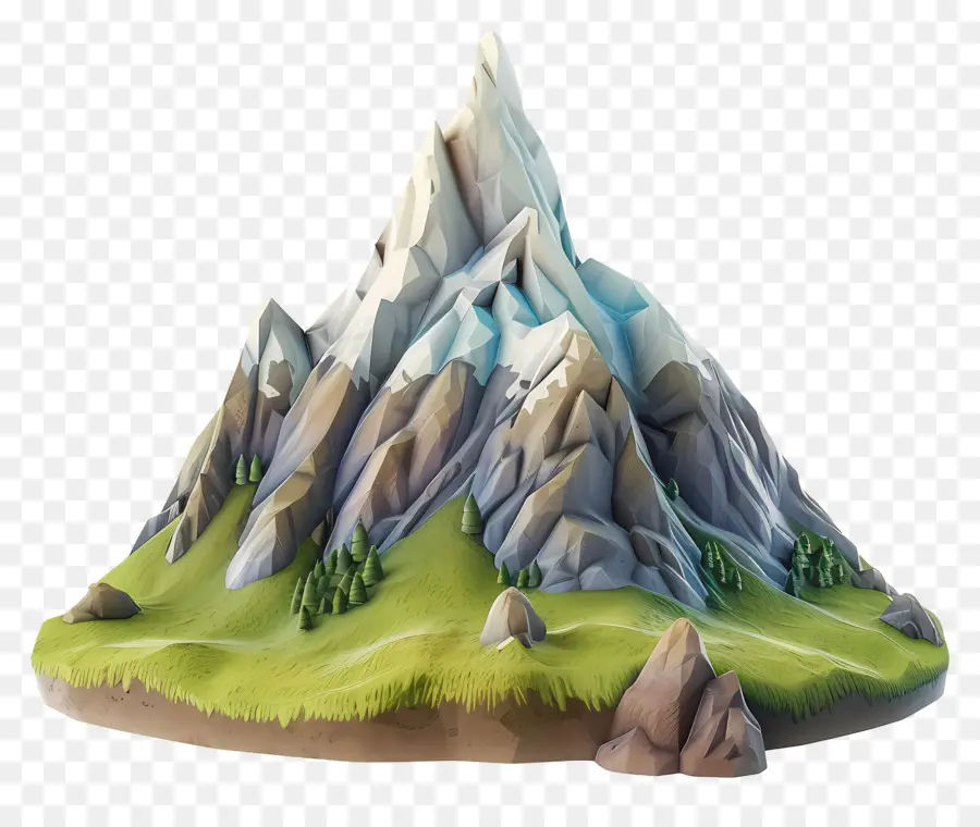 Montagne De Dessin Animé，Montagne PNG