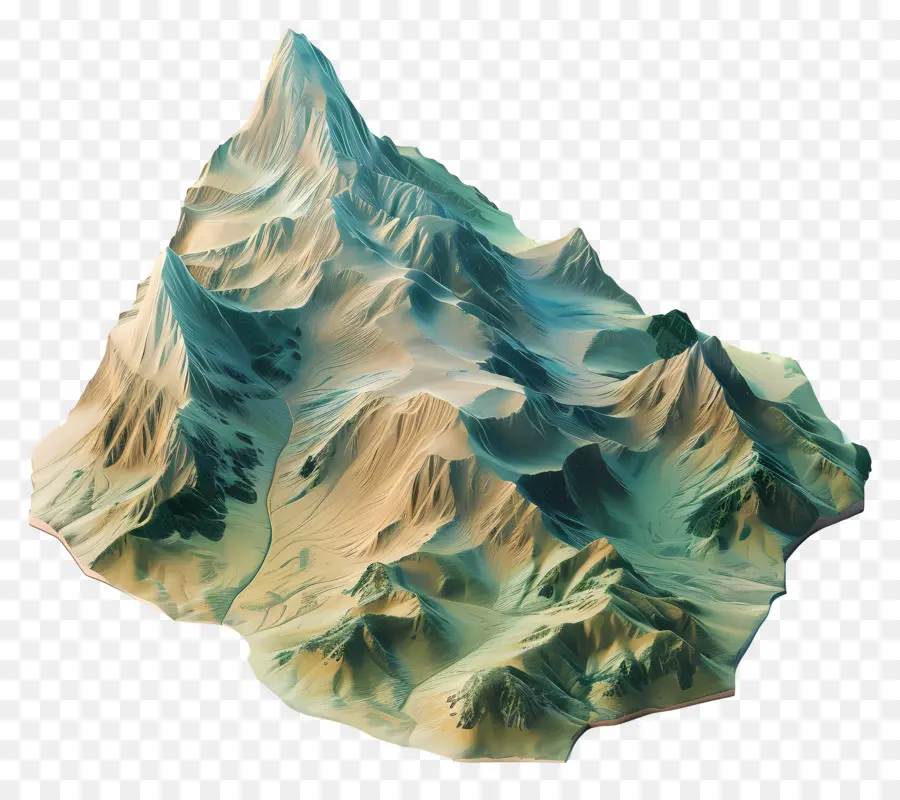 Montagne De Dessin Animé，Chaîne De Montagnes PNG