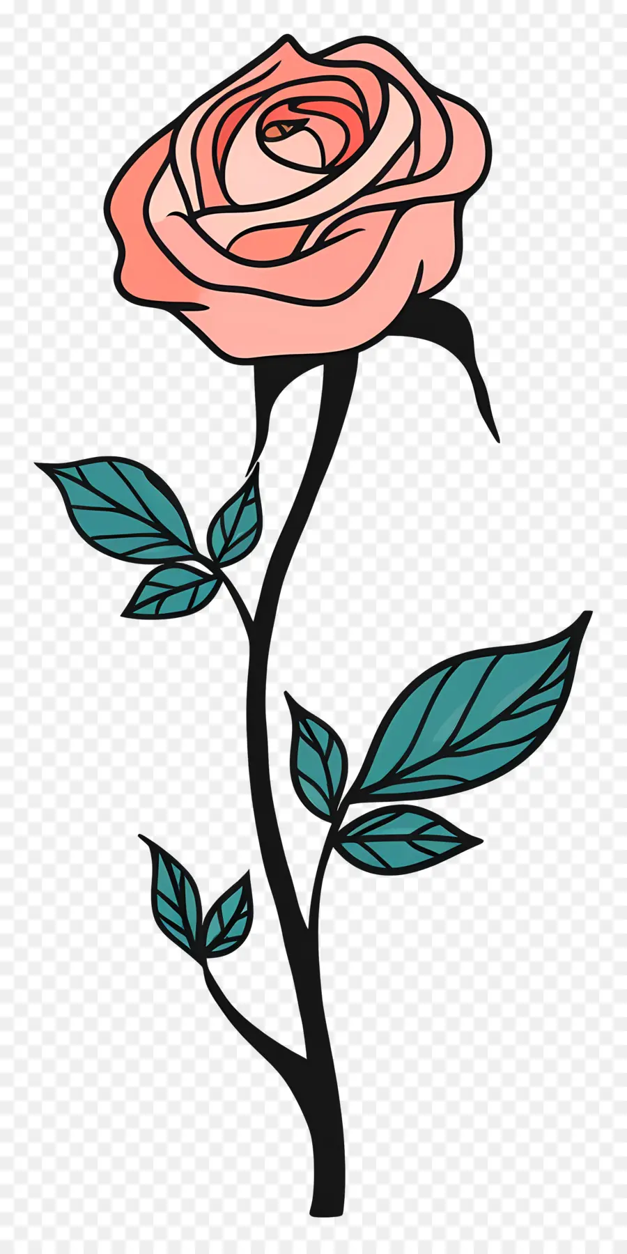 Rose Rouge，Rose Noire Et Blanche PNG