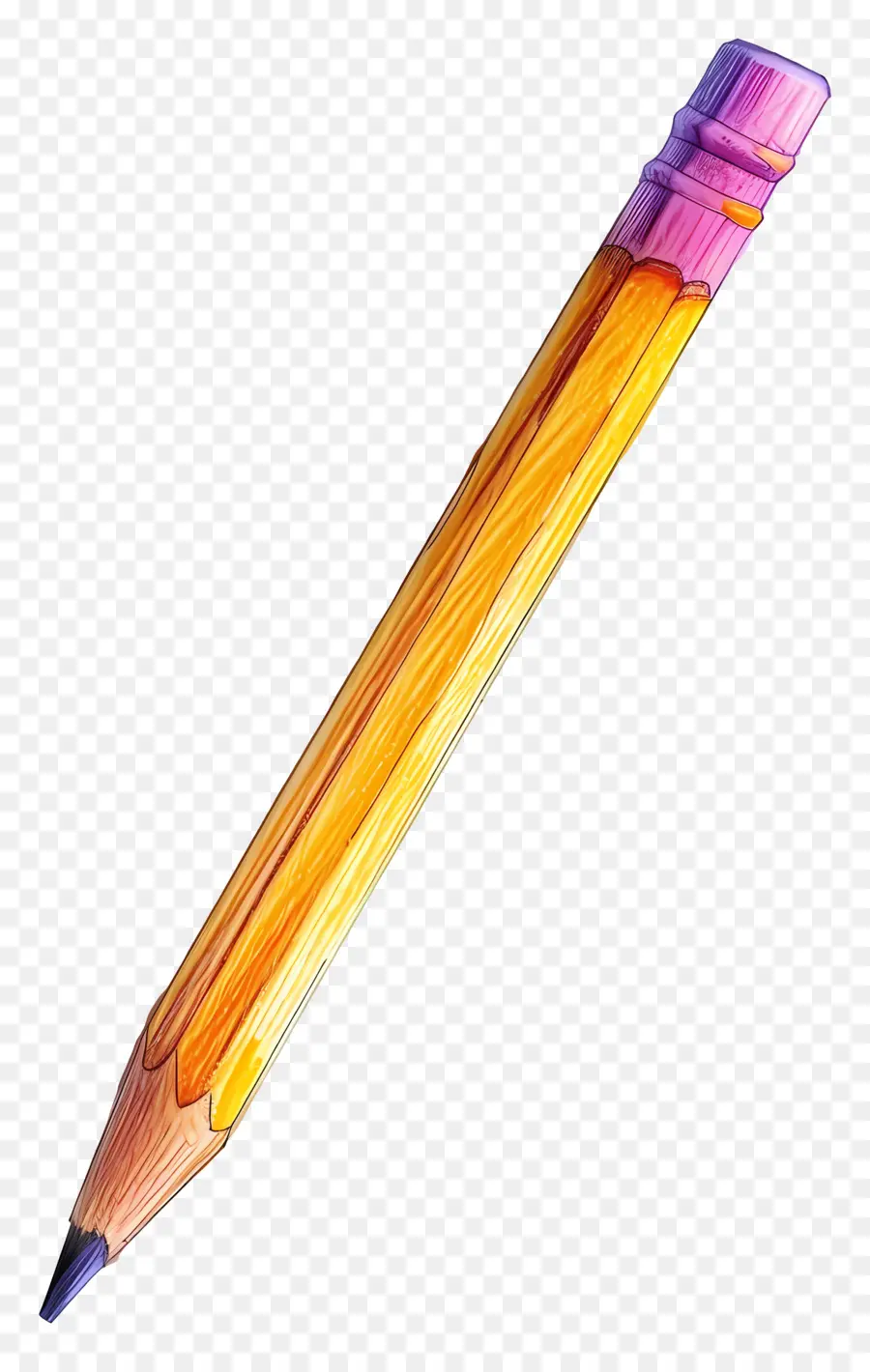 Crayon De Couleur，Crayon Jaune PNG