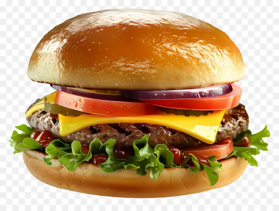 Burger Nature，Cheeseburger PNG