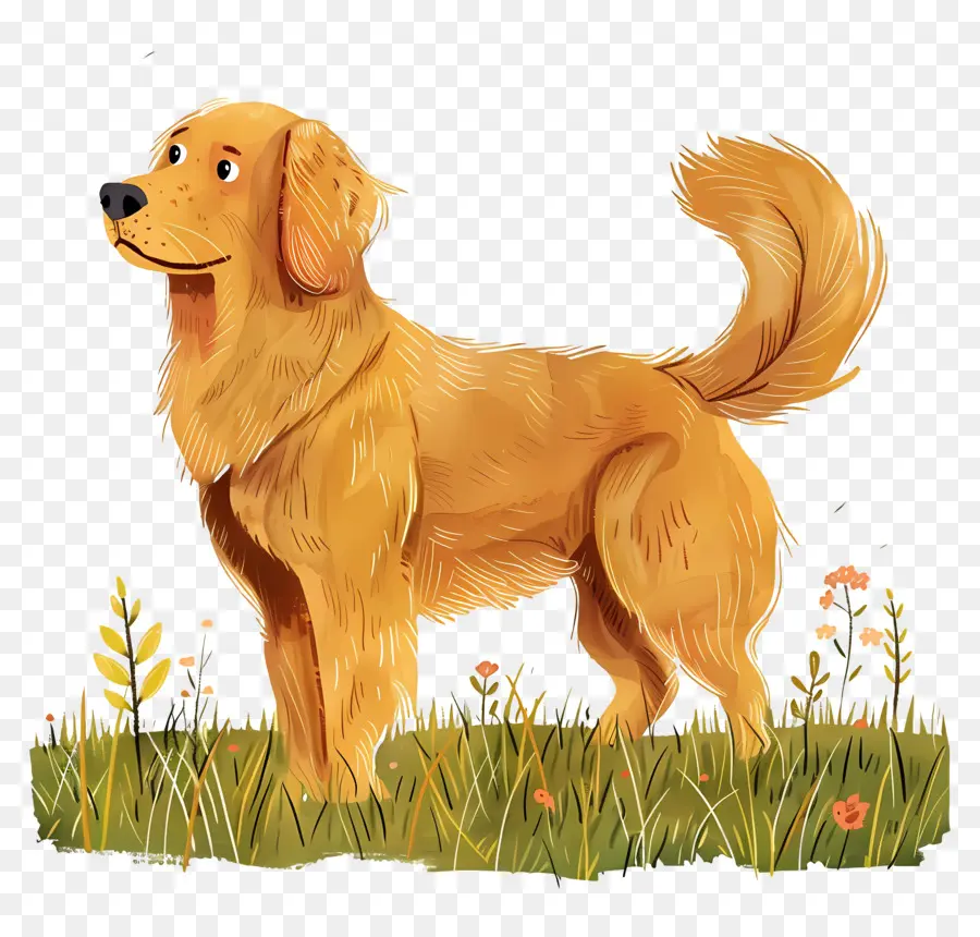 Chien Golden Retriever，Golden Retriever PNG