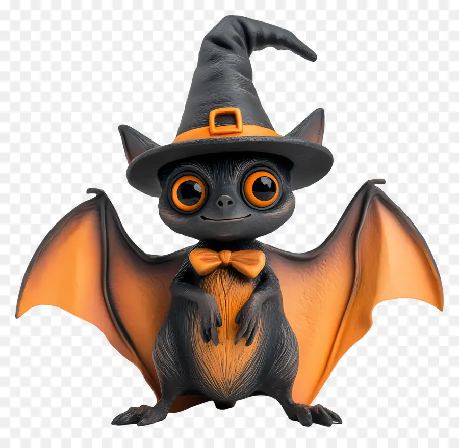 Chauves Souris D'halloween，Chauve Souris Avec Chapeau PNG