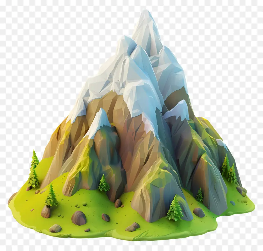 Montagne De Dessin Animé，Montagne PNG