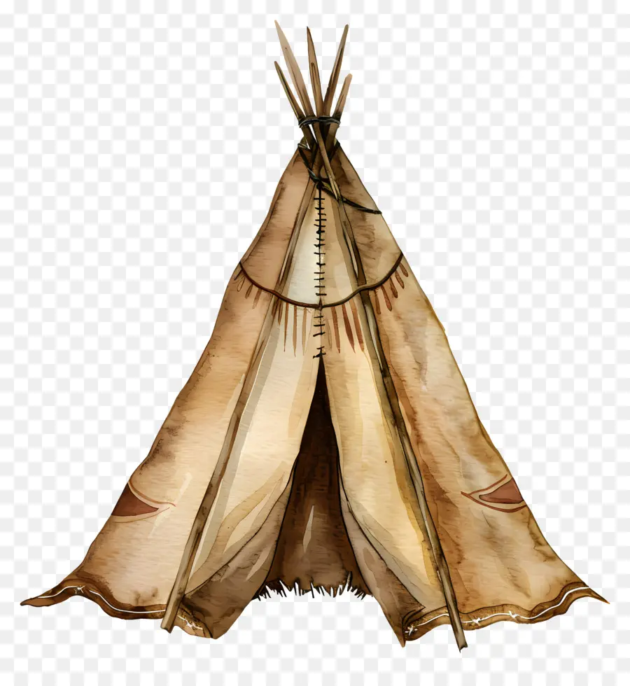 Wigwam Aquarelle，Tipi PNG