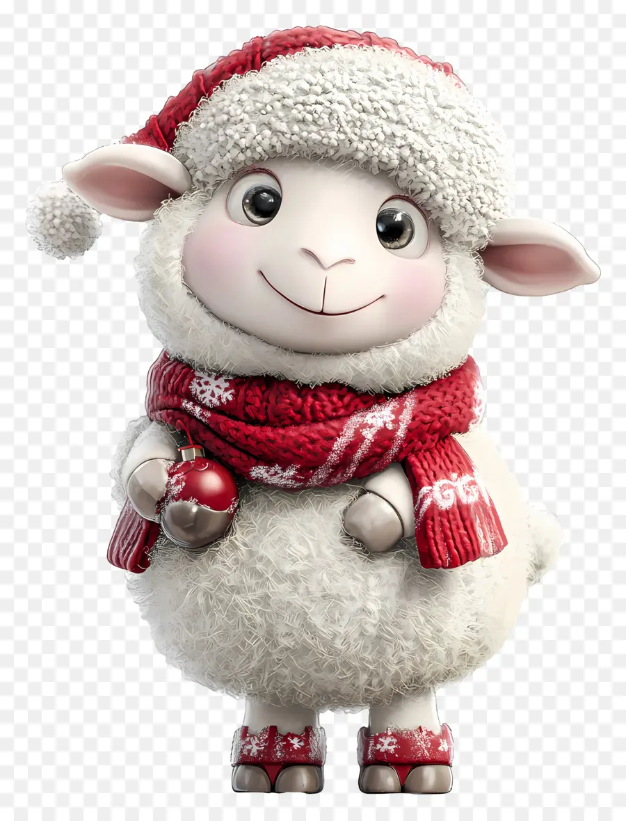 Mouton De Noël，Mouton Souriant PNG