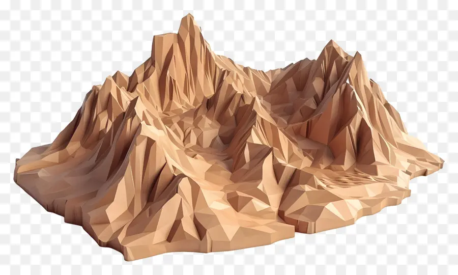 Montagne De Dessin Animé，Montagnes Du Désert PNG