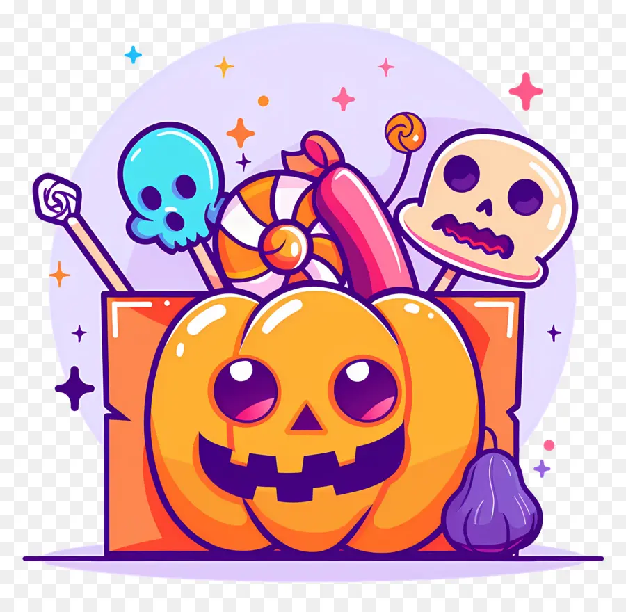 Panier D'halloween，Citrouille D'halloween PNG