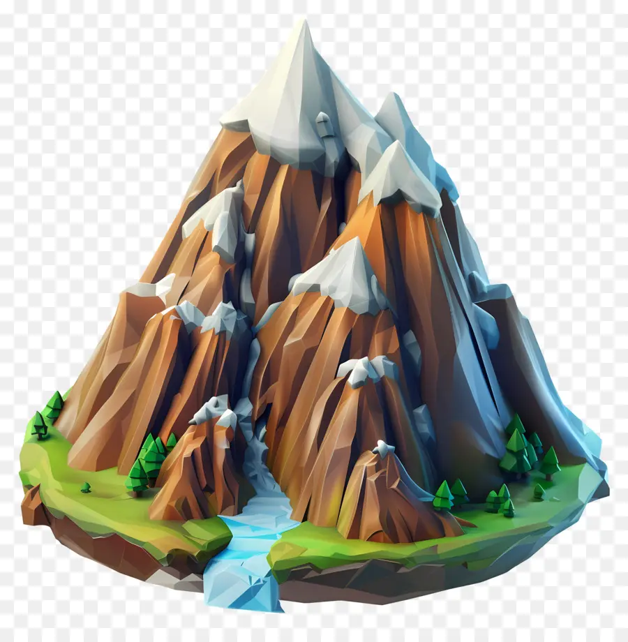 Montagne De Dessin Animé，Montagnes PNG