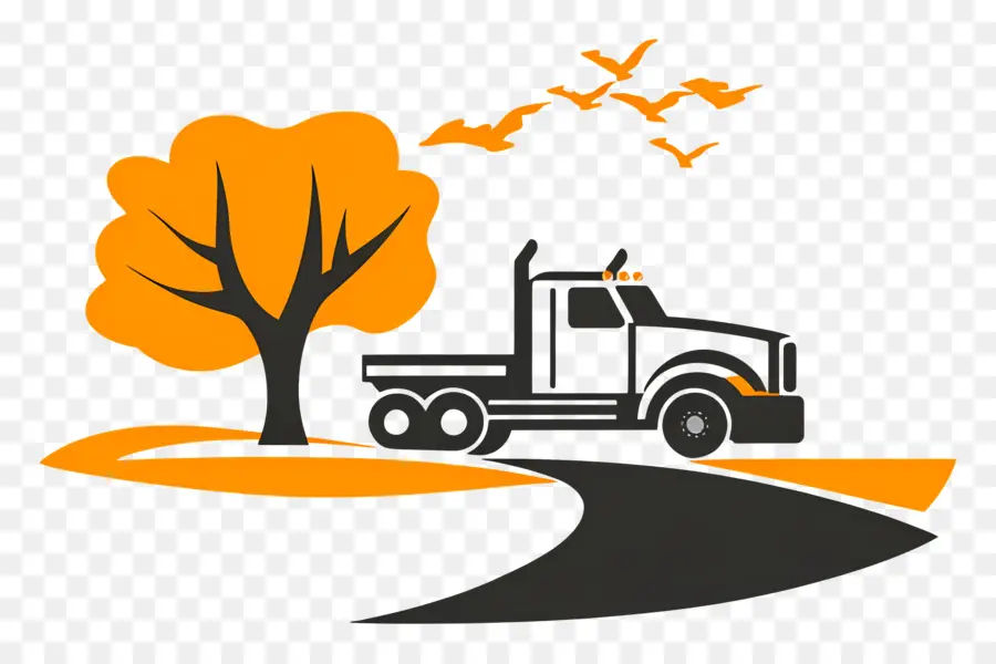 Camion D'automne，Camion PNG