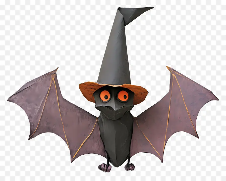 Chauve Souris D'halloween，Chauve Souris Avec Chapeau PNG