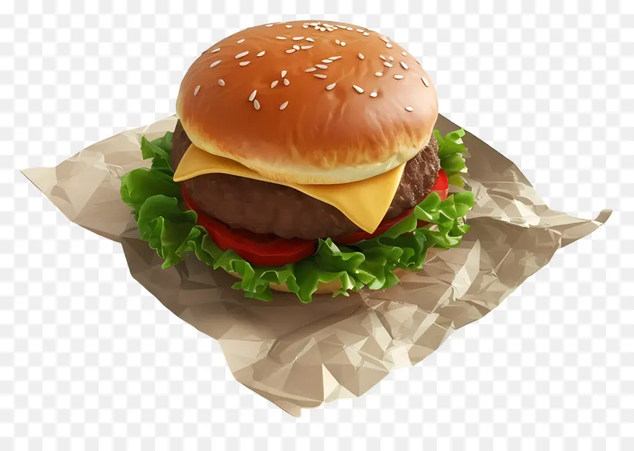 Burger Nature，Cheeseburger PNG