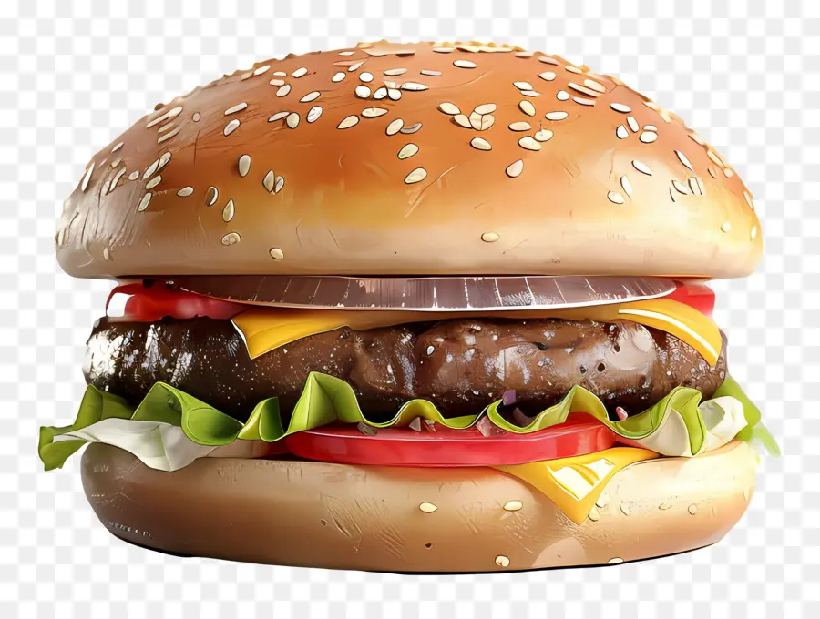 Burger Nature，Cheeseburger PNG