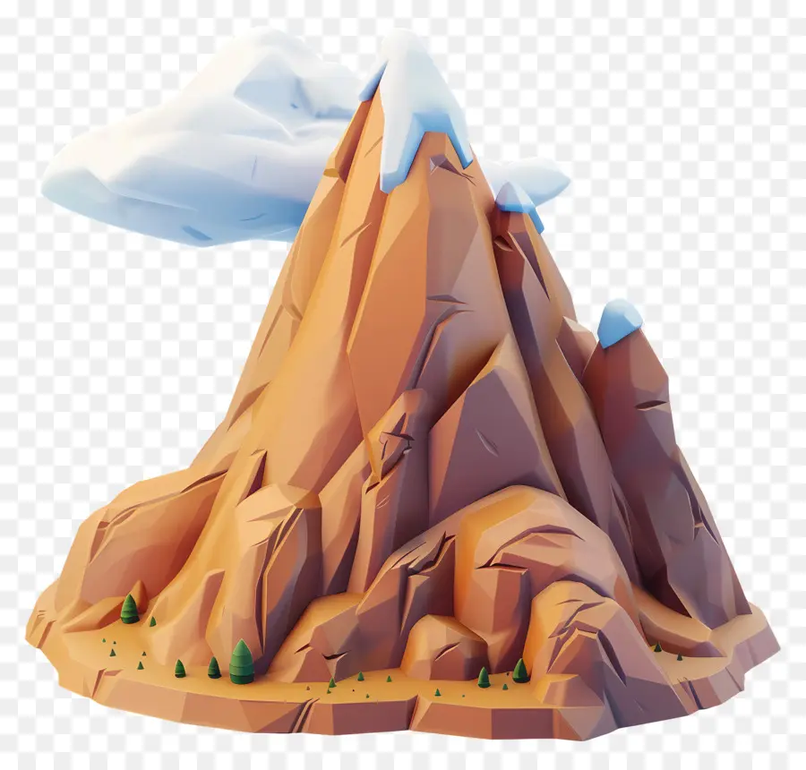 Montagne De Dessin Animé，Montagne PNG