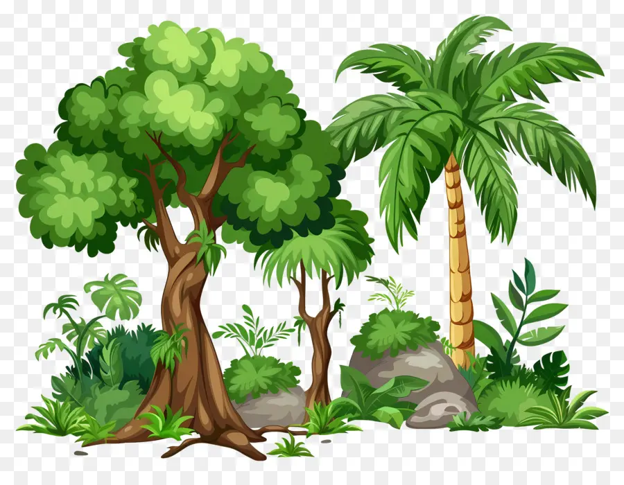 Grand Arbre，Arbres Verts PNG