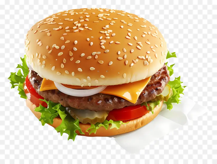 Burger Nature，Hamburger PNG