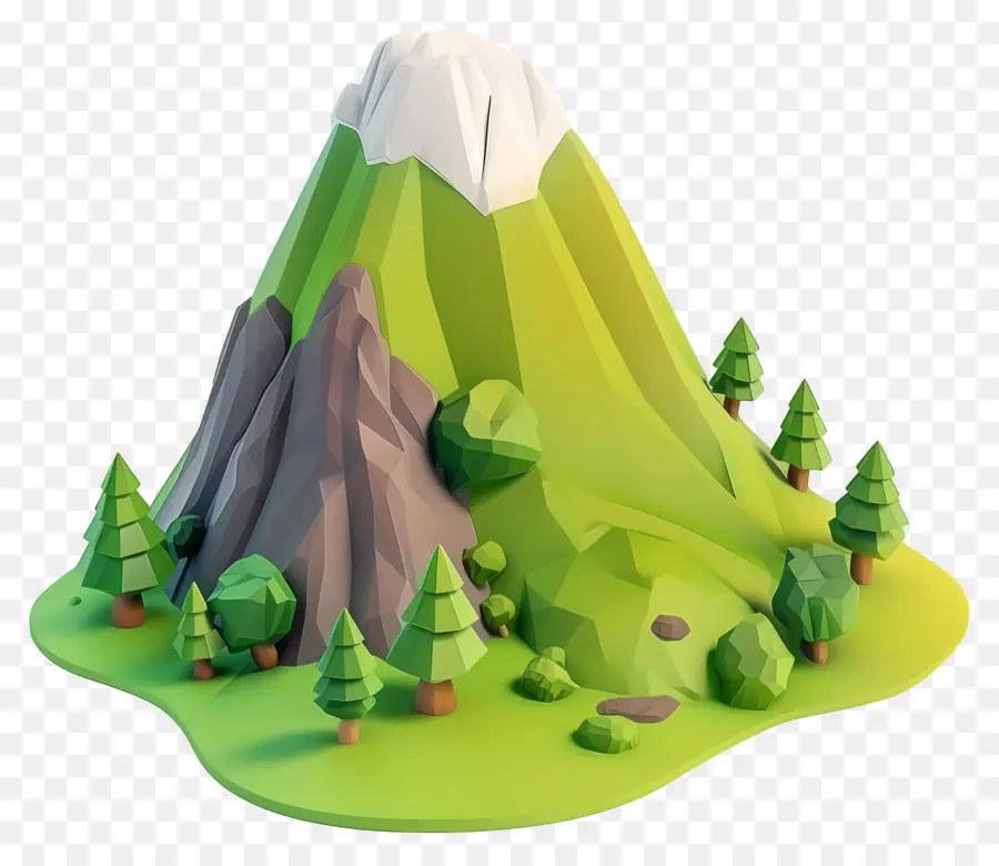 Montagne De Dessin Animé，Montagne PNG