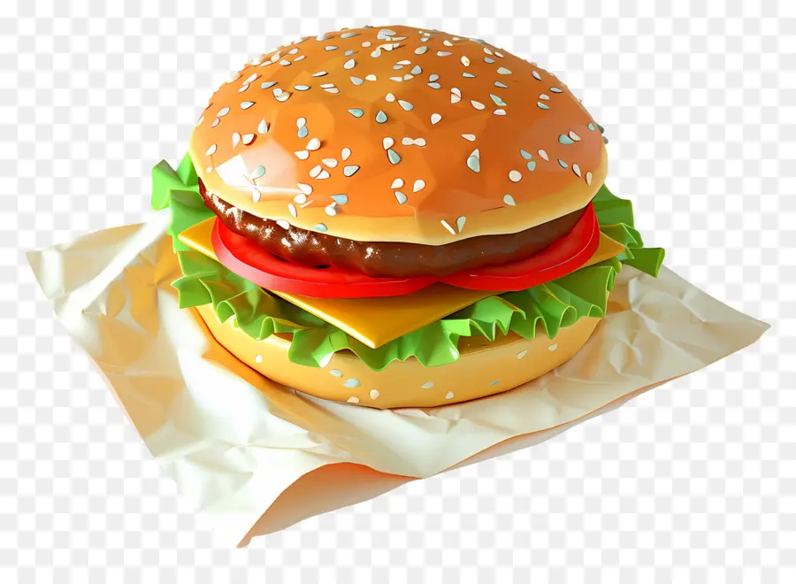 Burger Nature，Cheeseburger PNG