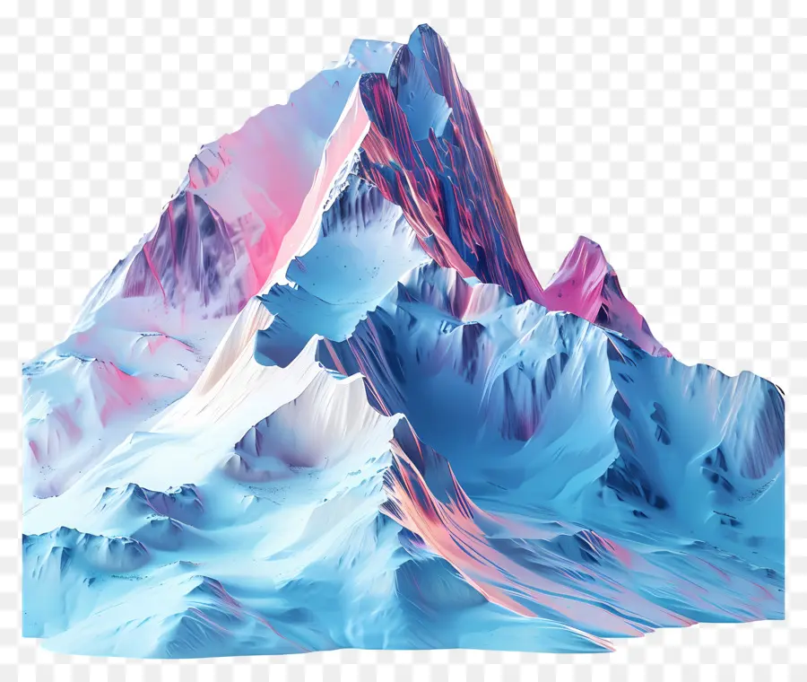 Montagne De Dessin Animé，Chaîne De Montagnes PNG