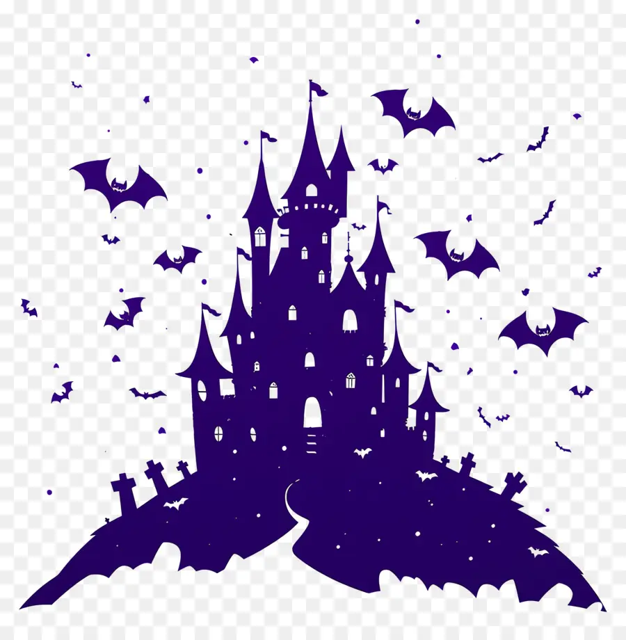 Château Disney D'halloween，Château Hanté PNG