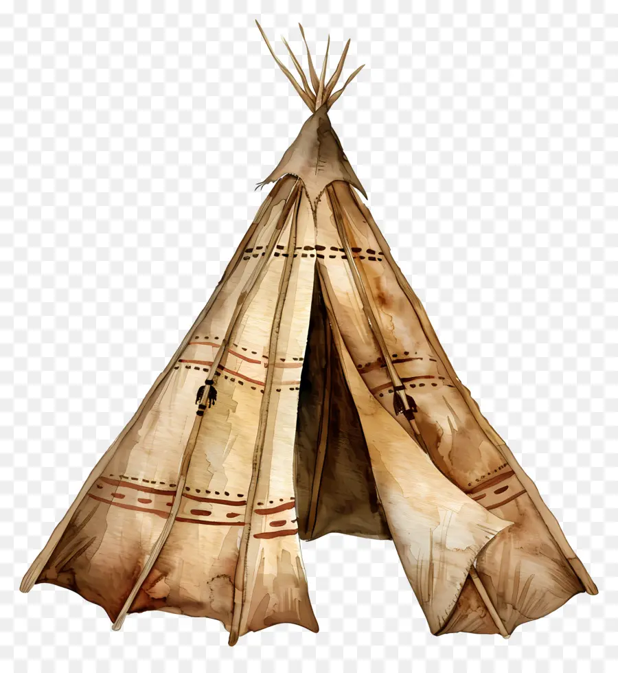 Wigwam Aquarelle，Tipi PNG