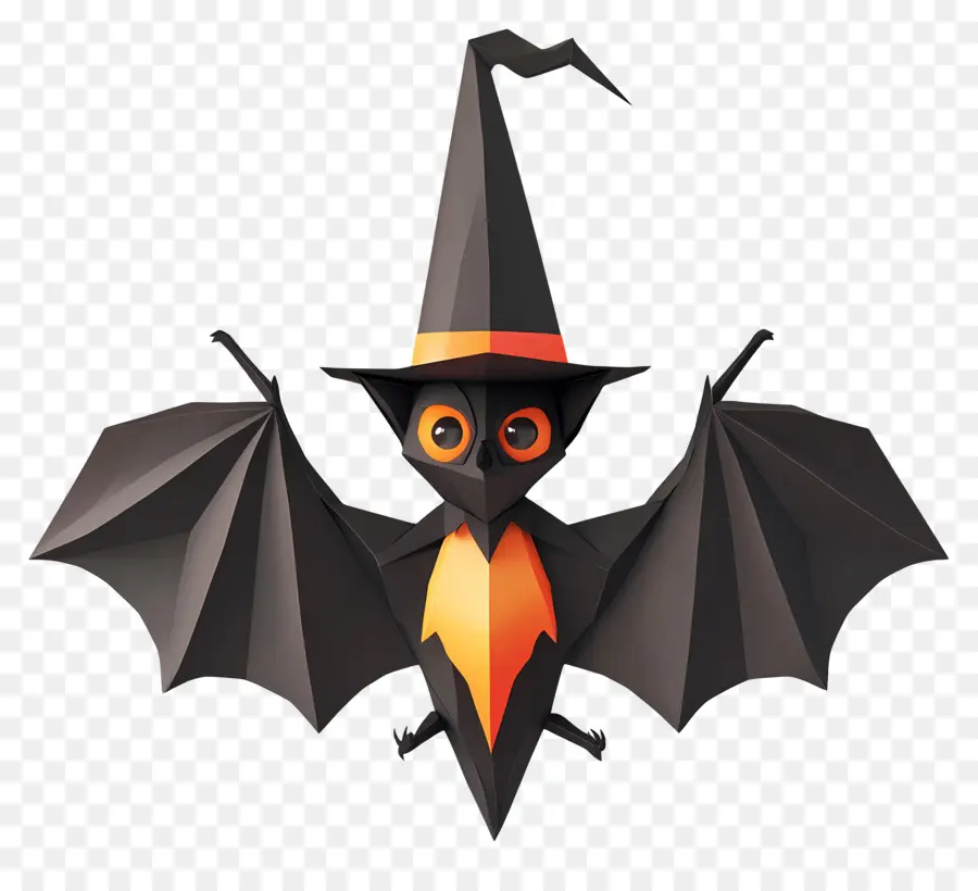 Chauve Souris D'halloween，Chauve Souris Avec Chapeau PNG