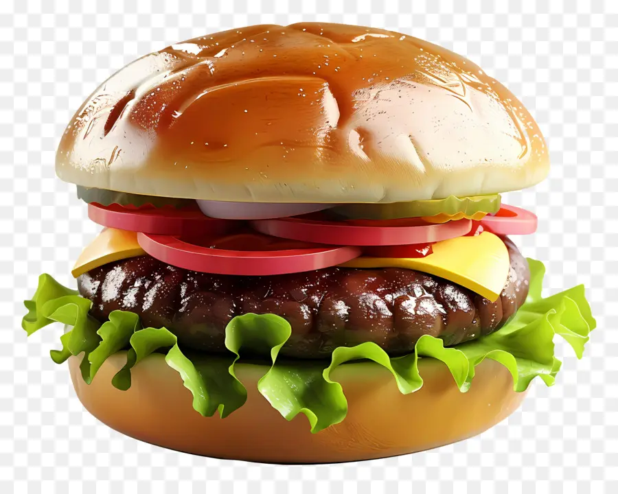 Burger Nature，Cheeseburger PNG