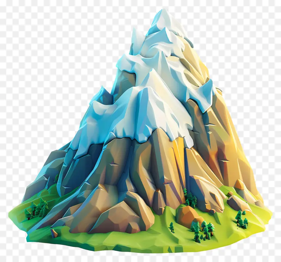 Montagne De Dessin Animé，Montagne PNG