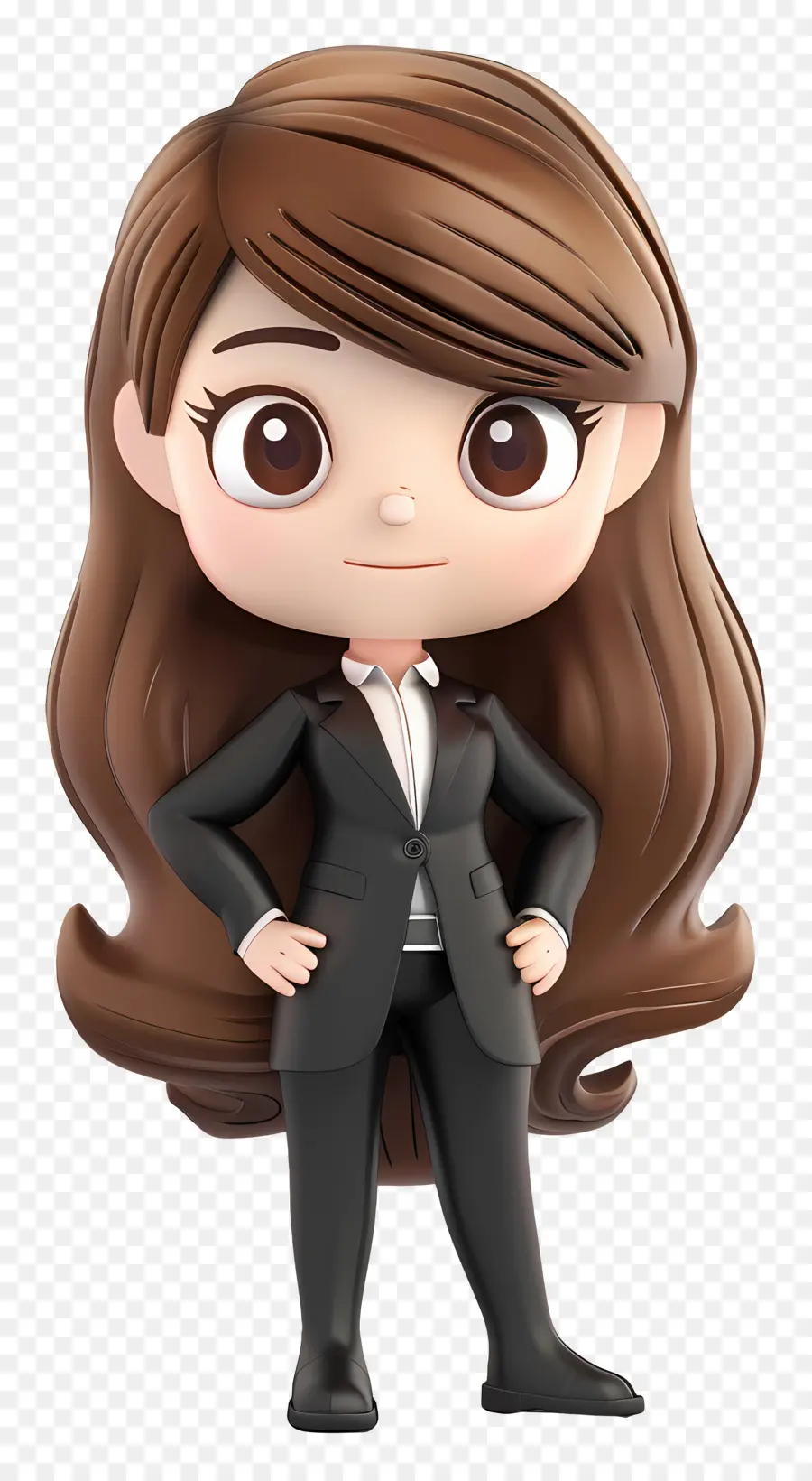 Fille Chibi，Femme D'affaires De Dessin Animé PNG