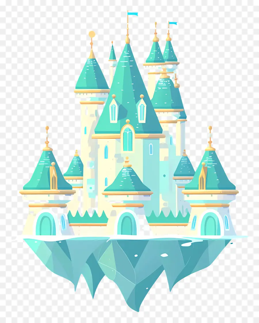 Château Disney，Château De Glace PNG