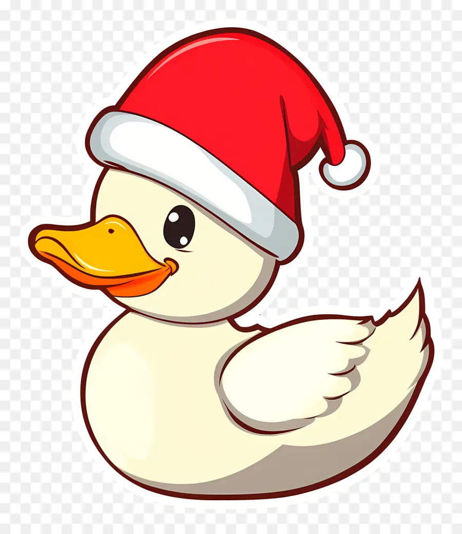 Canard De Noël，Canard Avec Bonnet De Noel PNG