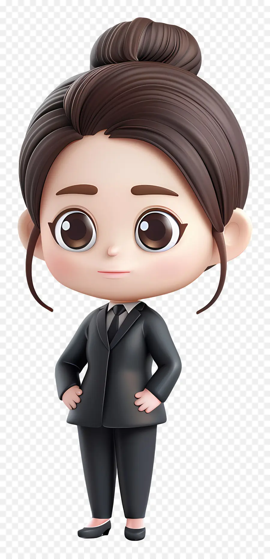 Fille Chibi，Femme D'affaires De Dessin Animé PNG