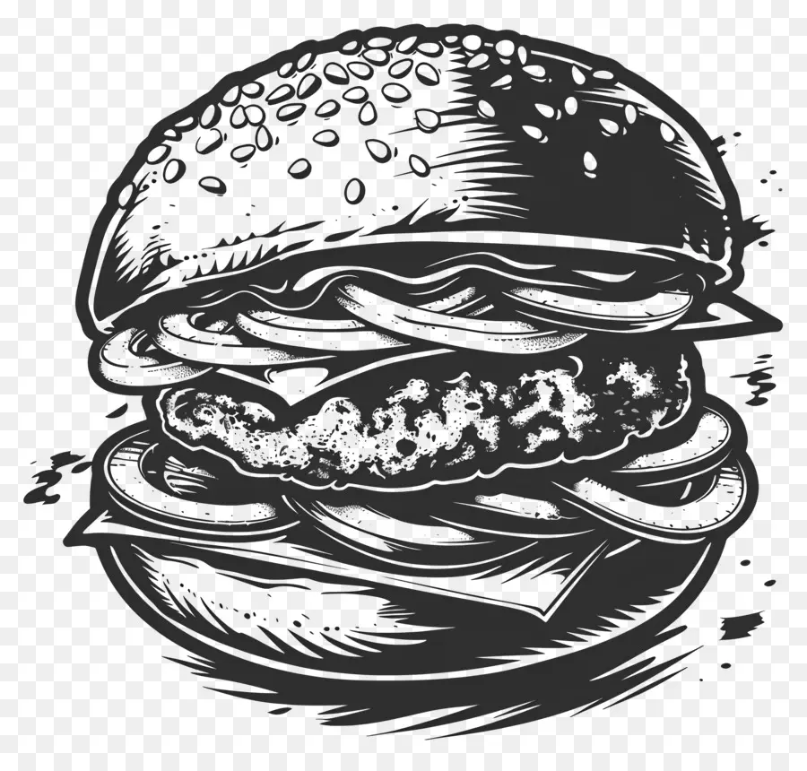 Aperçu Du Hamburger，Hamburger Vintage PNG