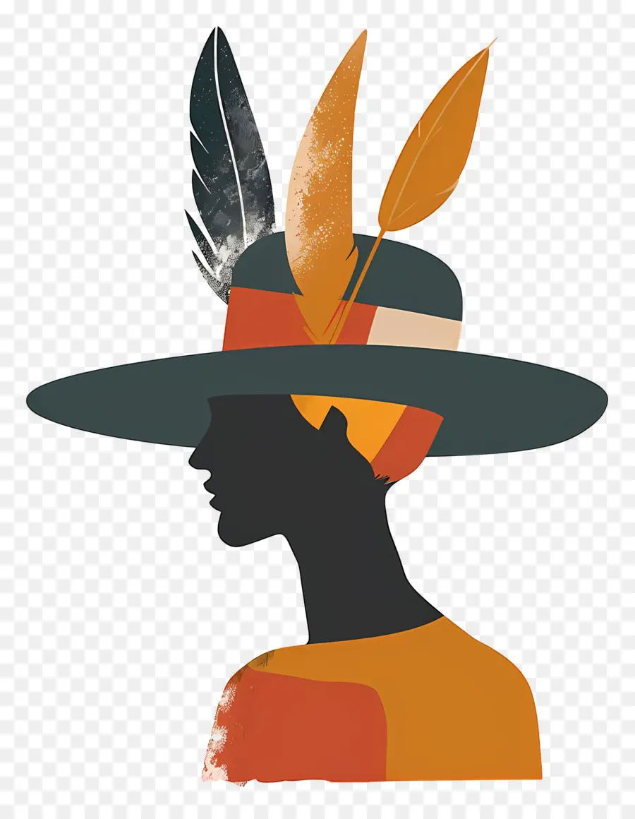 Logo De Fille，Femme Avec Un Chapeau PNG